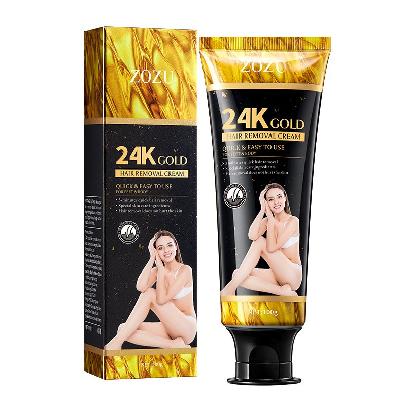 24K Gold Hair Removal Cream Non Stimulating Hair Removal and Hair Removal Cream