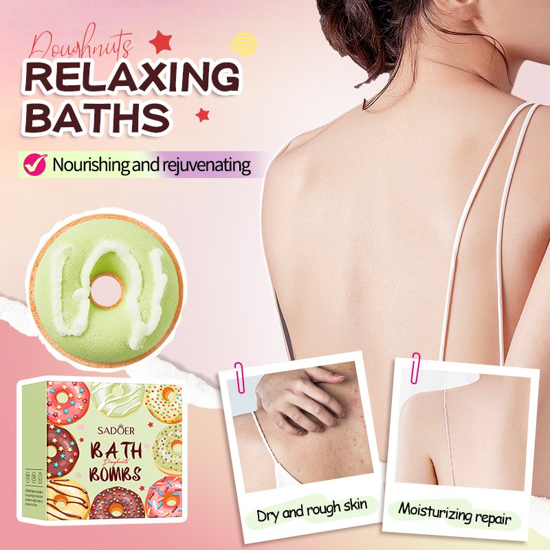 Macaron Donut Bath Salt Balls Clean Body Bath Salt