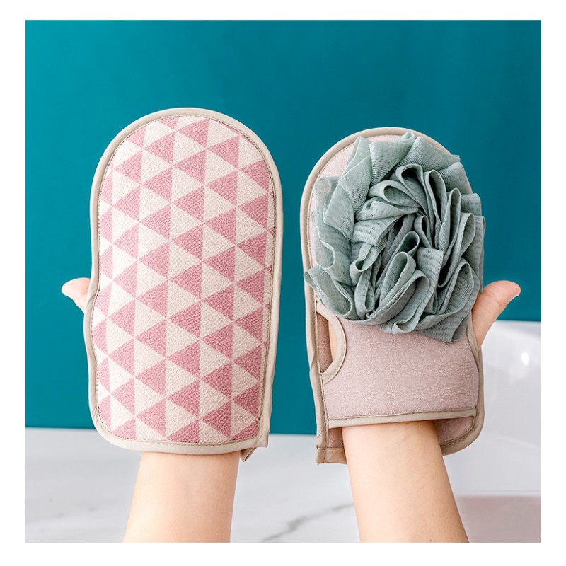 Double Sided Bath Products, Back Wiping Gloves, Household Strong Mud Wipes