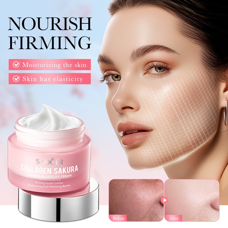 Cherry Blossom Collagen Tightens, Nourishes, and Moisturizes the Skin Moisturizing Face Cream
