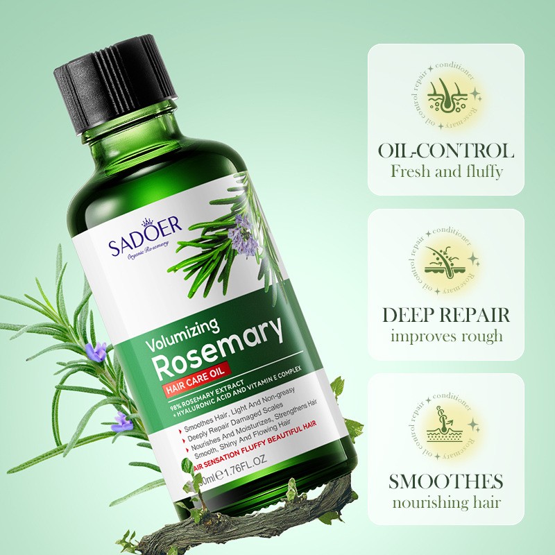 Plants  Flowers Repair and Soften Lmprove Dry and Frizzy Hair Rosemary Hair Care Essential Oil