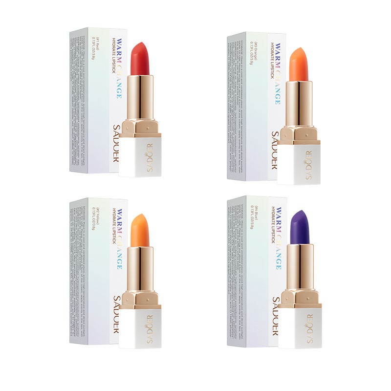 Warm Moisturized Lipstick Glossy Texture Is Not Easy to Fade Moisturizing  Long-lasting Lipstick
