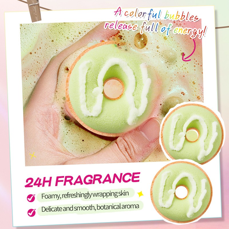 Macaron Donut Bath Salt Balls Clean Body Bath Salt