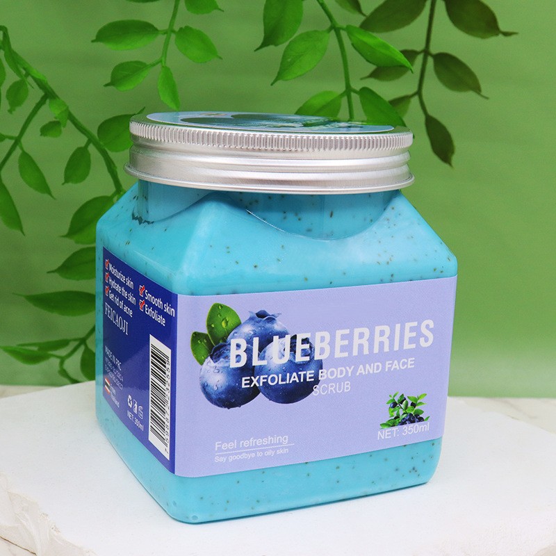 Fruit Fragrance Body Scrub 350ML Male Female Cleaning Moisturizing Scrub Bath Salt