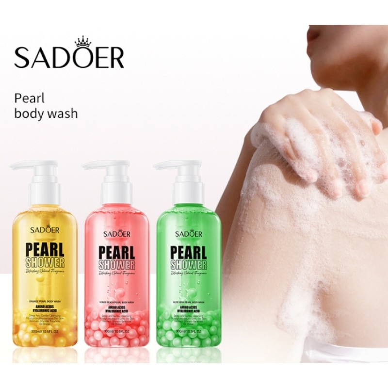 Orange Pearl 300ml Deep Cleaning Whitening and Anti Drying Fragrant Shower Gel