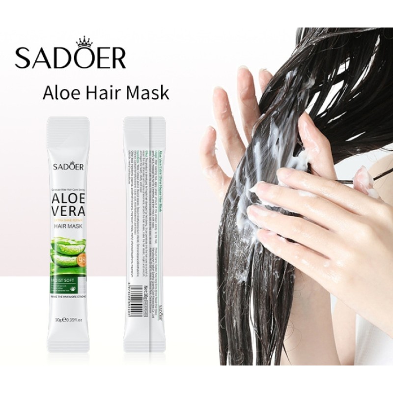 Smooth Improve Frizz Moisturize Hair Portable 10g Aloe Vera Conditioner