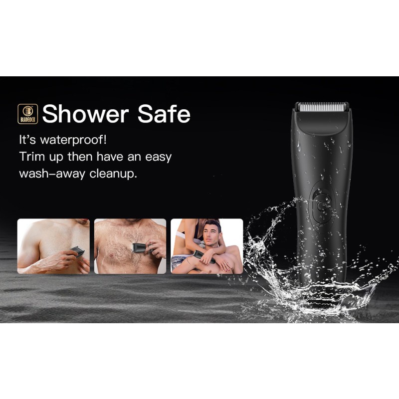 Beard Trimmer Electric Push Type Private Underarm Public Hair Clipper Electric Men's Chest Leg Hair Clipper