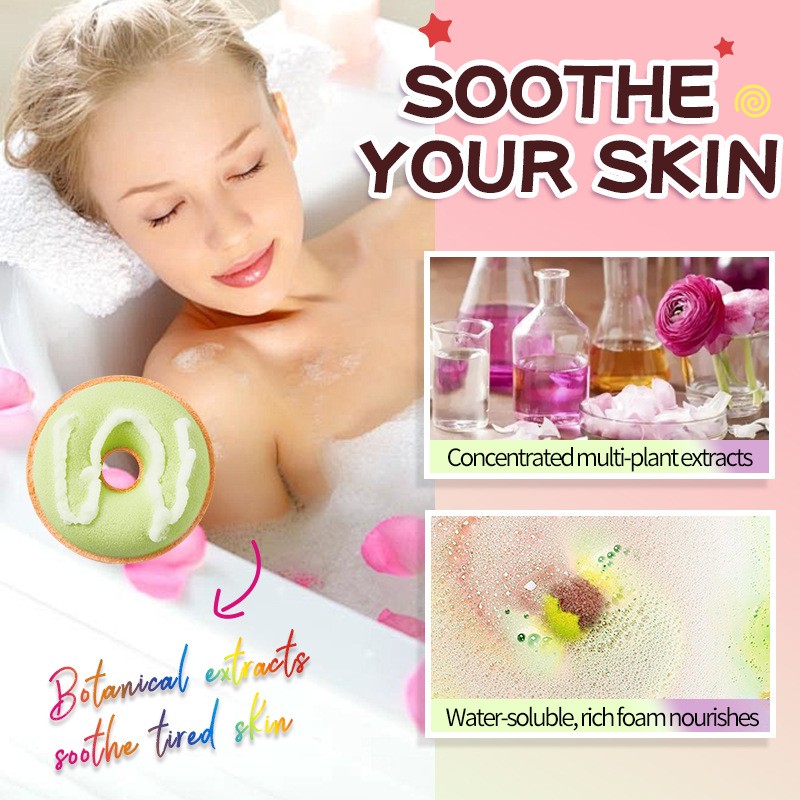 Macaron Donut Bath Salt Balls Clean Body Bath Salt