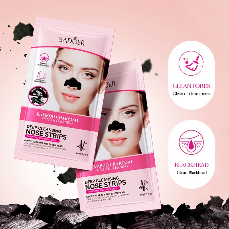 Bamboo Charcoal Deep Cleaning Nose Patch Blackhead Removal T-zone Care Nose Patch