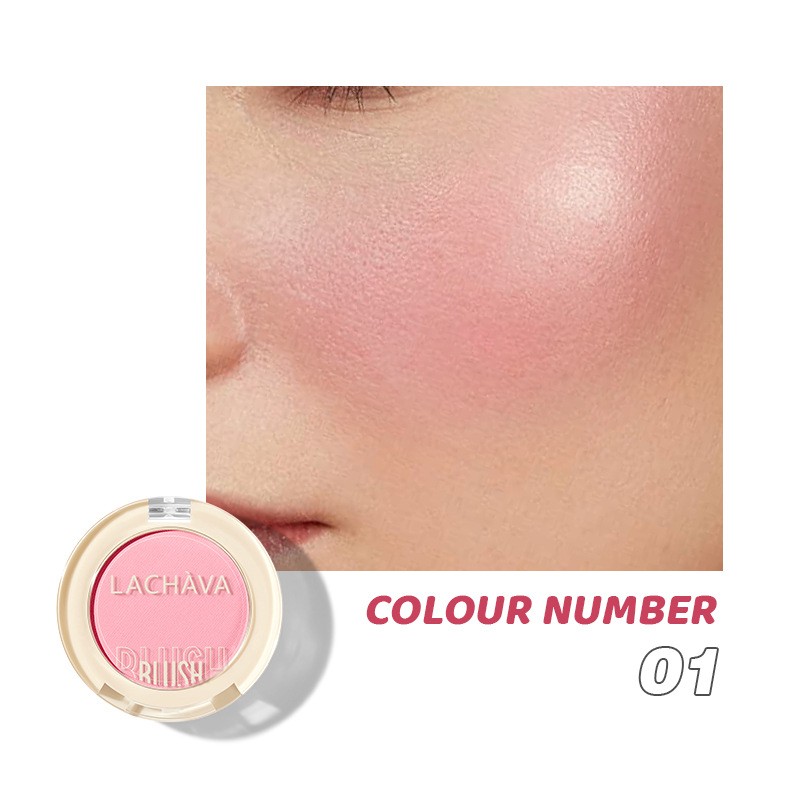 Monochrome Powder Blusher Cream Matte Nude Makeup High Gloss Rouge 12 Color Pearl LightFine Shiny Powder Blusher