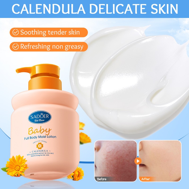 Full Body Moisturizing Calendula Children's Vitamin E Milk Body Lotion