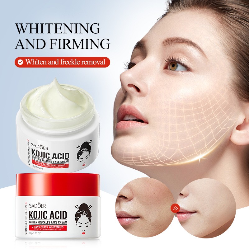 Kojic Acid Whitening Freckle Removal Cream Brightening Rejuvenating Skin Melanin Removal Cream