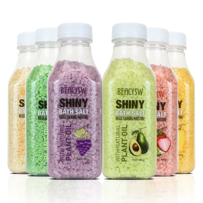 Sparkling Bath Salt, Crystal Particles, Himalayan Salt, Fruit Fragrance, Cleaning Bath Salt