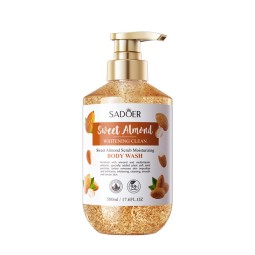 Sweet Almond Whitening Moisturizing Scrub Shower Gel 500ml Cleaning Bath Gel