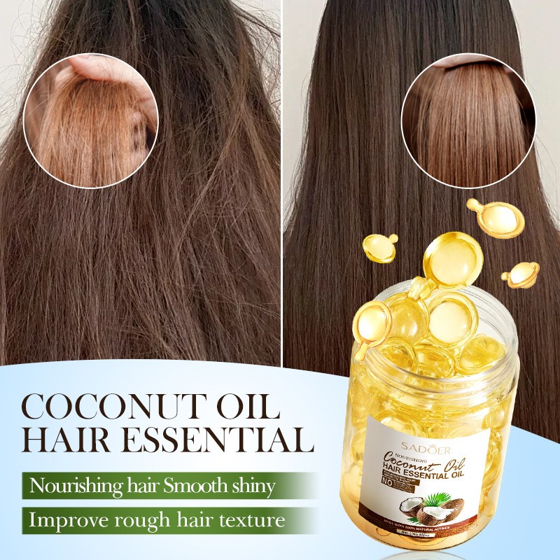 Nourishing and Smooth Hair Care Essential Oil Capsules Cocos Nucifera  Essential Oil