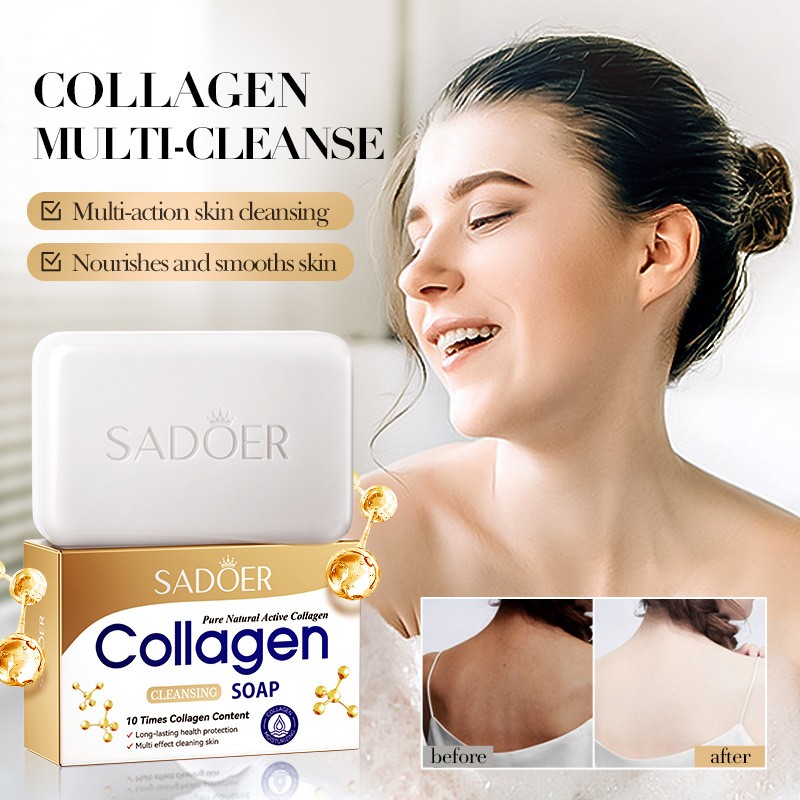 Bone Collagen Cleansing Soap Handmade Soap Deep Cleansing Whitening Body Soap