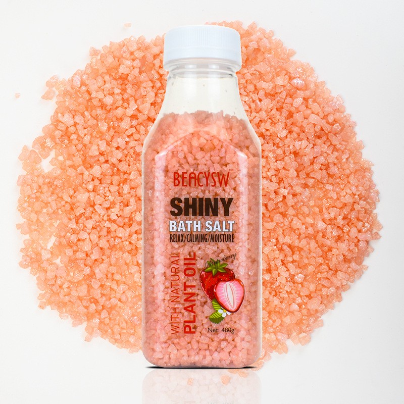 Sparkling Bath Salt, Crystal Particles, Himalayan Salt, Fruit Fragrance, Cleaning Bath Salt