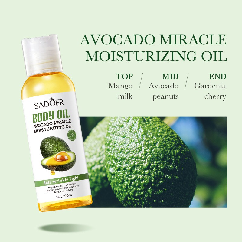 Avocado Moisturizing Nourishing Moisturizing Oil Repair  Moisturize the Skin Fruit Essential Oil