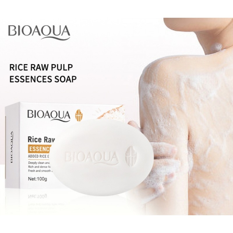 Moisturizing Softening the Skin Cleansing Bathing Antibacterial Cleaning Rice Soap