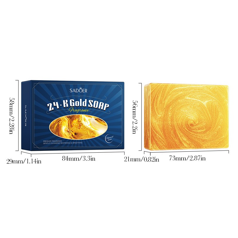 24K Gold Handmade Essential Oil Moisturizing Cleansing Body Cleansing Handmade Soap