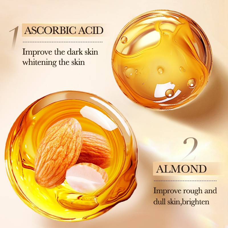 Sweet Almond Whitening Moisturizing Scrub Shower Gel 500ml Cleaning Bath Gel