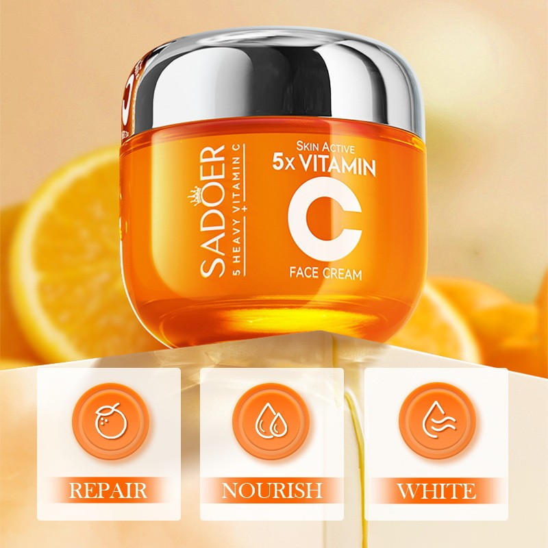 Hydrating  Rejuvenating Five-fold Vitamin C Whitening and Firming Moisturizing Cream Face Cream