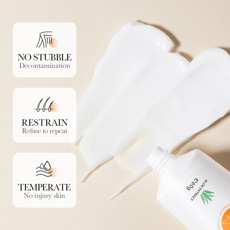 Aloe vera hair removal cream for hair removal without irritation 60g