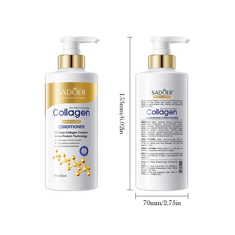 Bone Collagen Softening Hair Conditioner Nourishes and Cares for Hair Conditioner