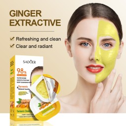 Clean Green Tea Turmeric Mud Film Moisturizing Application Noodle Essence