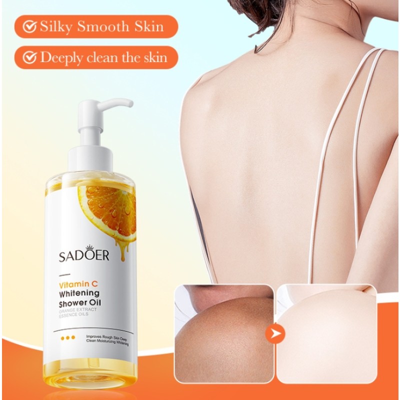 Vitamin C Whitening, Moisturizing, Anti Drying and Crack Deep Cleansing Body Bath Liquid