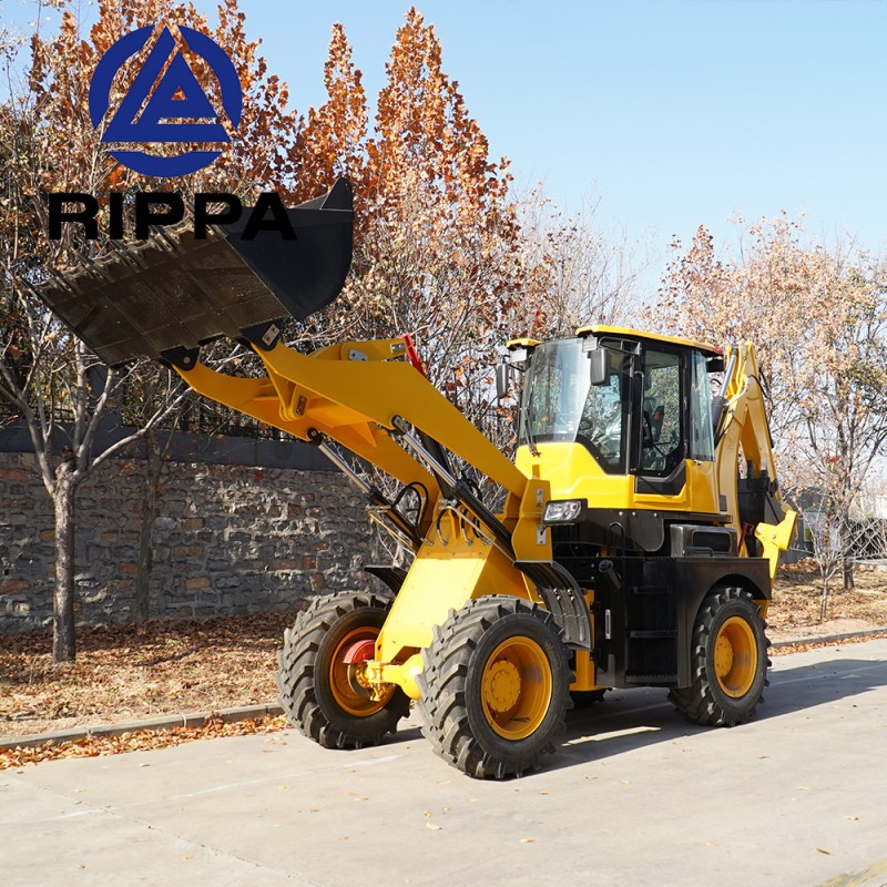 Mini Backhoe Loader Factory - Rippa Manufacturer 6-7 Ton Wheel