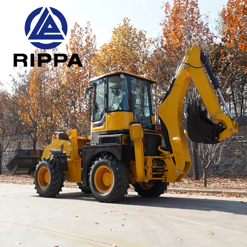 Mini Backhoe Loader Factory - Rippa Manufacturer 6-7 Ton Wheel