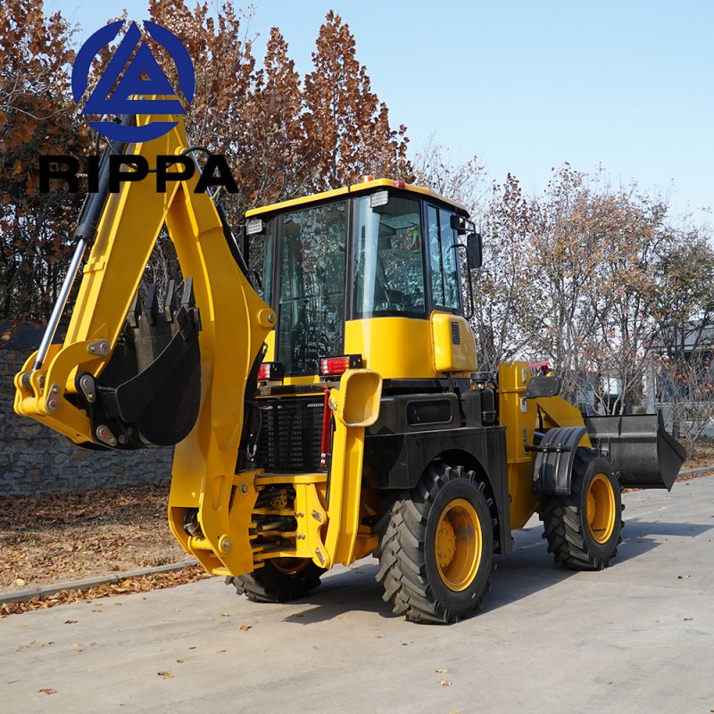 Mini Backhoe Loader Factory - Rippa Manufacturer 6-7 Ton Wheel