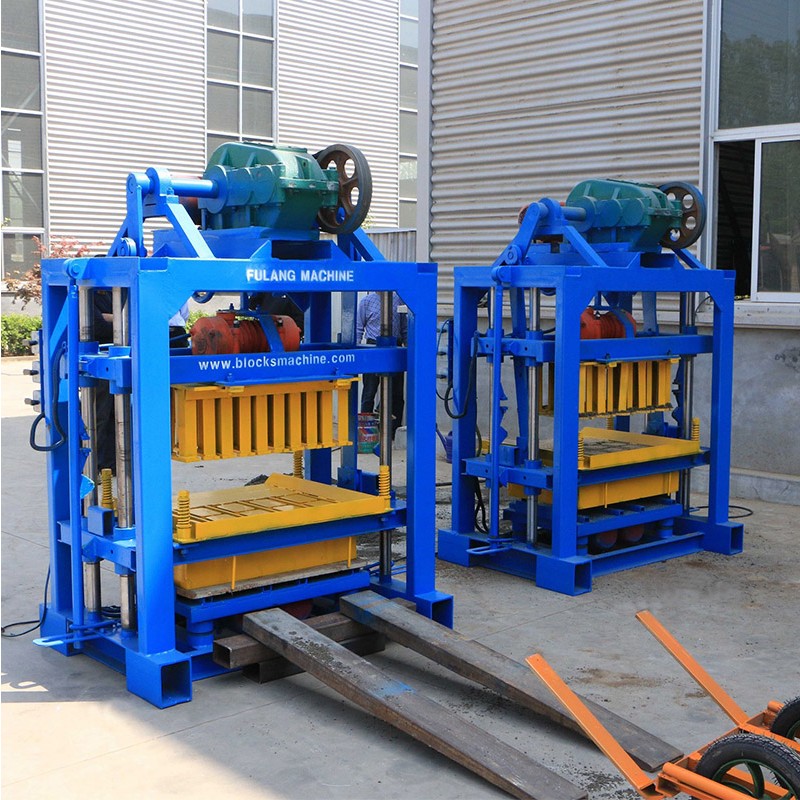 Concrete Block Machine Manufacturer - Small Manual QTJ4-40 Hollow Brick