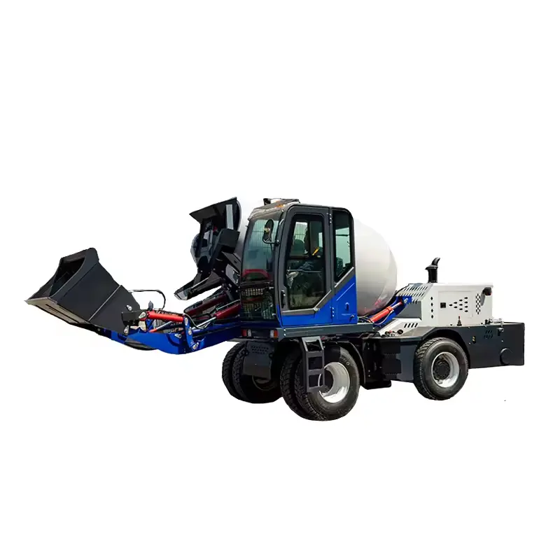 Mobile Concrete Mixer Manufacturer - New Construction Self Loading Essential Engine