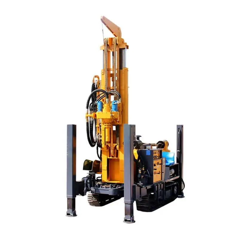 Water Well Drill Rig Supplier - 200m Deep Crawler Mounted Hydraulic Portable