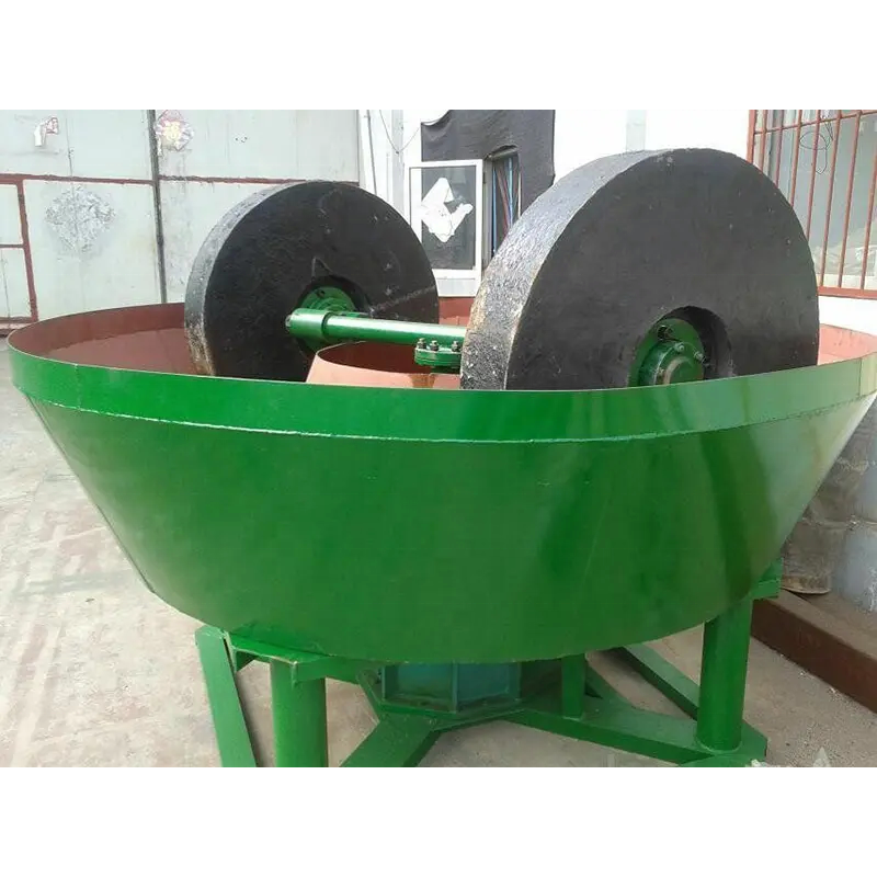 Wet Pan Mill Manufacturer - Stone Gold Two Rollers