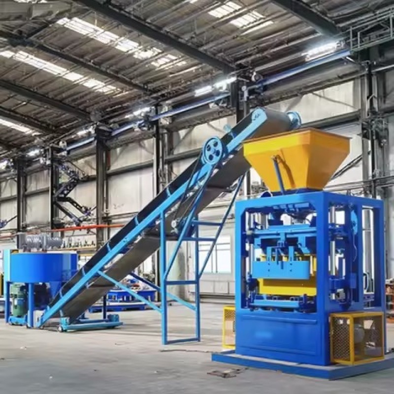 Semi-automatic Block Machine Supplier - QT4-24 Semi-automatic Concrete Blocks Mixing