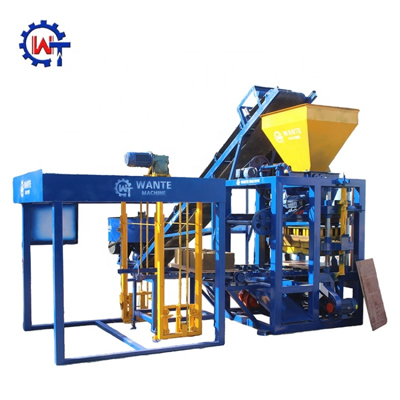 Semi-automatic Block Machine Supplier - QT4-24 Semi-automatic Concrete Blocks Mixing