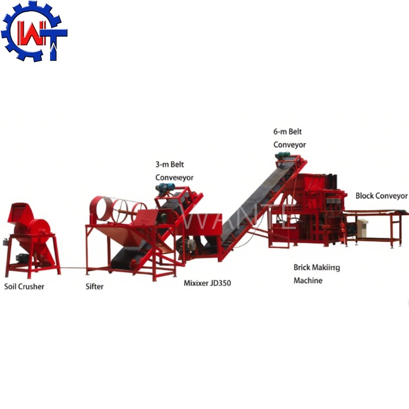 Compressed Earth Machine Factory - WT4-10 Compressed Earth Block Making