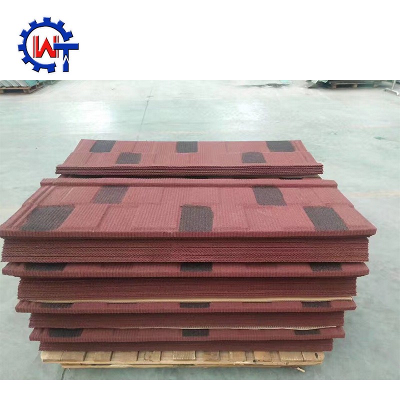 Stone Coated Tile Supplier - Nigeria 0.4mm Black White Shingle Stone Coated