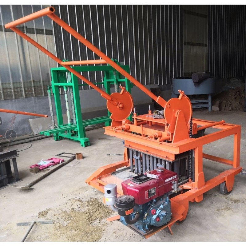 Mobile Diesel Machine Supplier - Mobile Diesel Engine Block QT40-3D Cement Block