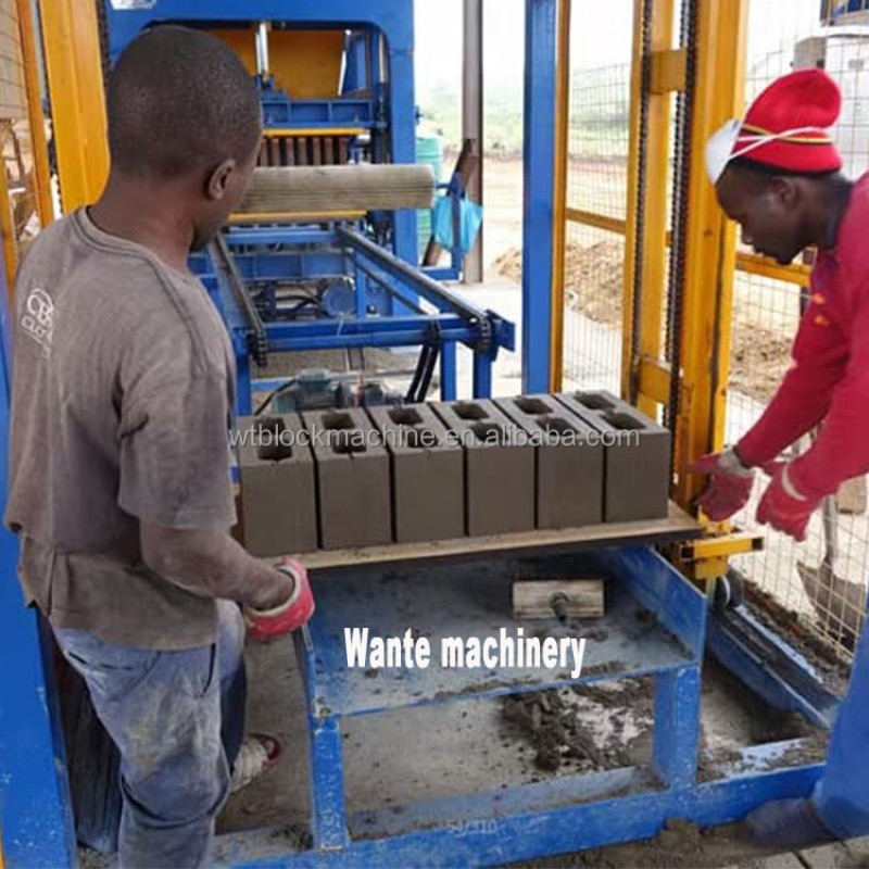 Concrete Block Machine Supplier - Automatic Concrete Cement Brick QT6-15 Concrete