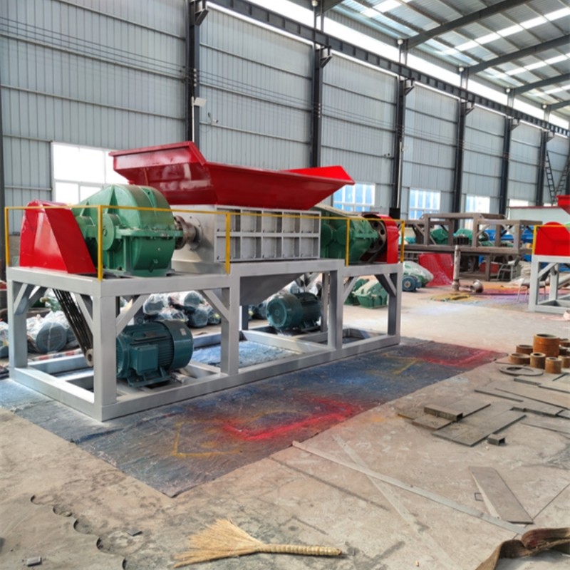 Tire Shredder Supplier - Super Powerful Heavy-duty Rubber Waste Scrap Tire