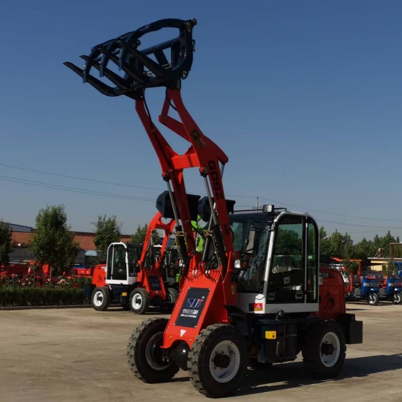 4WD Loader Factory - Four Wheel Drive Diesel Mini Loader Fork Attachments