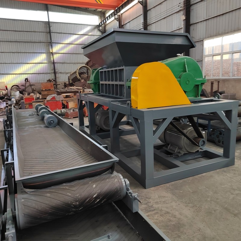 Tire Shredder Supplier - Super Powerful Heavy-duty Rubber Waste Scrap Tire