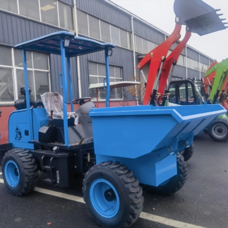 Mini Dumper Truck Supplier - Simple Roof Covered Reverse Gear Hydraulic Dumping