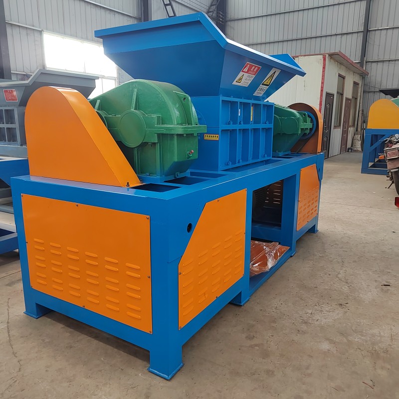 Shredder Machinery Factory - Powerful Double-roller Dual Motor Plastic Metal