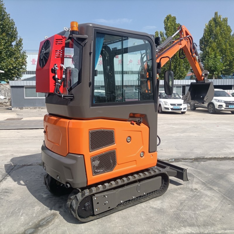 Front Shovel Excavator Factory - Mini Size Soil Works Enclosed Cab Air-conditioner