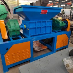 Shredder Machinery Factory - Powerful Double-roller Dual Motor Plastic Metal